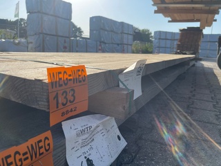 6x Douglas Balken Fijnbezaagd, 50x150mm, lengte 500cm